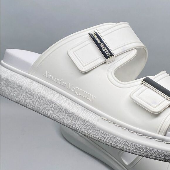 Alexander McQueen Two-Band Rubber Slides size 40 - Picture 8 of 16